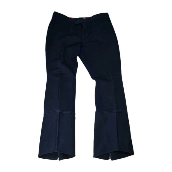 The Unbranded Brand Pants - VTG 70s USA Bell Bottoms Blue Stretch Wool Nylon‎ Winter Ski Pants 34X30